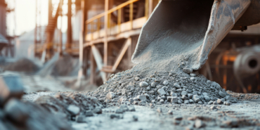 The cement production process, capturing the various stages invo